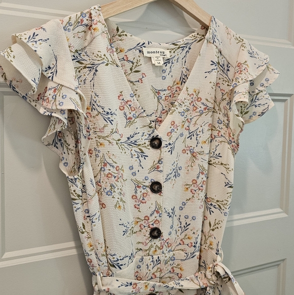 Wildflower Floral Button Dress Sz M - Picture 4 of 7